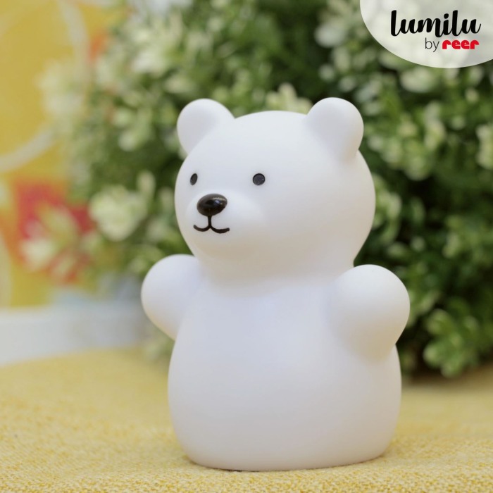 Lampa de veghe cu LED, forma ursulet, alba, Lumilu Mini Zoo Bear, Reer 52330 [4]