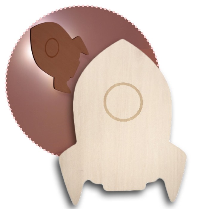 Lampa de veghe de perete, cu led, lumina reglabila si oprire cronometrata, forma racheta, Lumilu Silhouette Rocket, Reer 52157 [2]