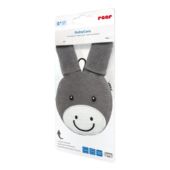 Manusa de baie pentru bebelusi, material textil, forma magarus, fara BPA, 0+ luni, Reer BabyCare Wash Pad 81091 [3]