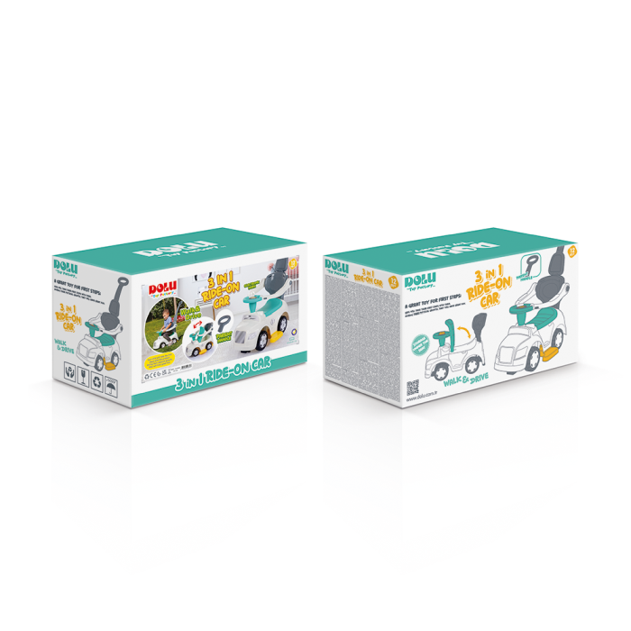 Masinuta 3 in 1 - Ride on Pastel [5]