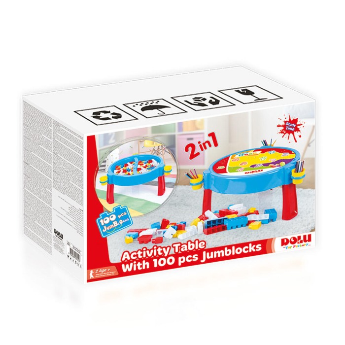 Masuta de activitati cu 100 cuburi de construit [2]