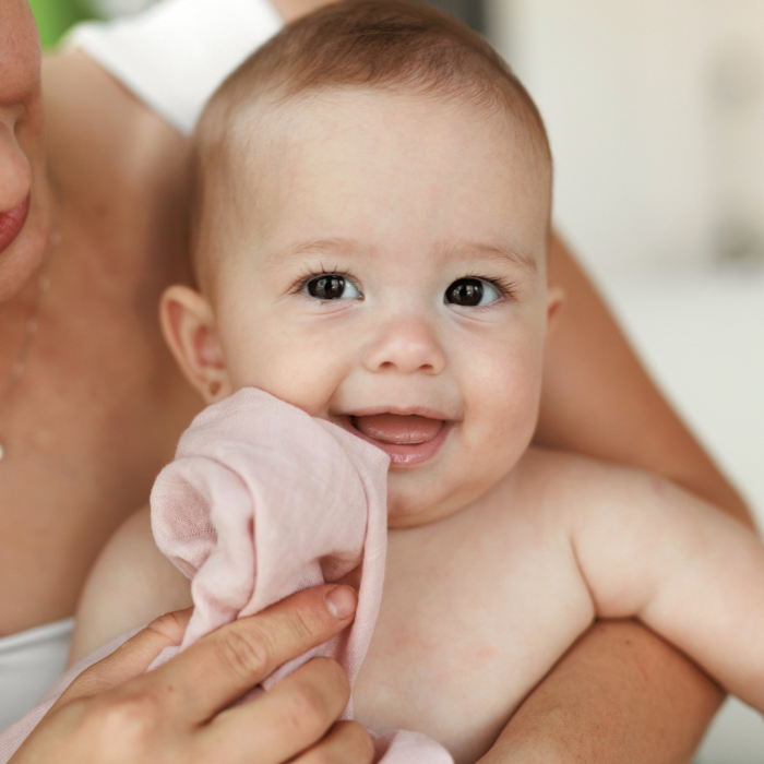 ONINO - Muselina multifunctionala din bumbac 100% organic, HUG.me, Sandy Rose, x1 bucata, 120 x 120 cm, certificata GOTS [8]