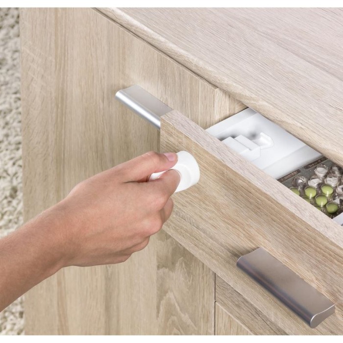 Pachet economic 4 incuietori magnetice pentru sertare si usi de dulapuri REER 51020 [5]