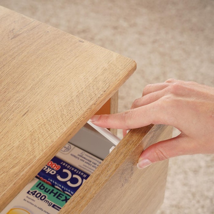 Pachet economic sigurante pentru sertare si usi de dulapuri, 8 bucati, albe, Reer 71070 [2]