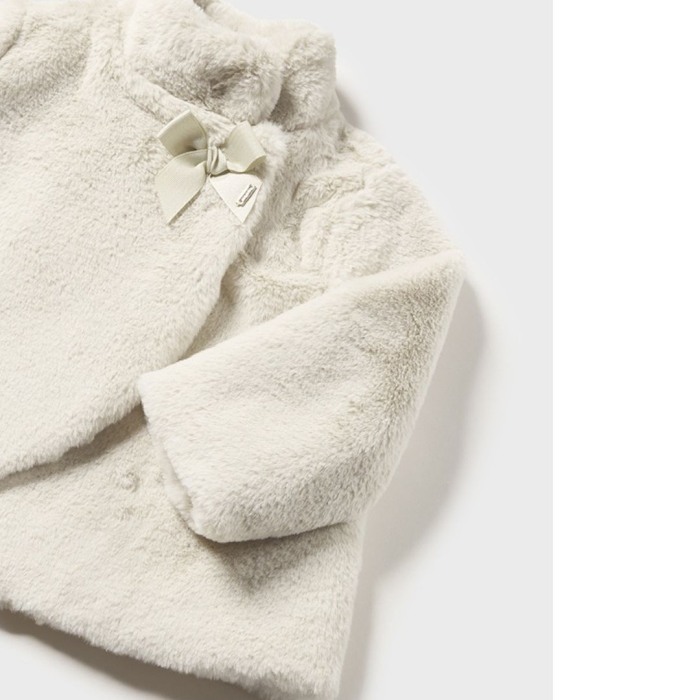 Palton blanita guler inalt- Alb - Mayoral 36 luni (98 cm) [6]