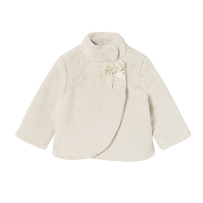 Palton blanita guler inalt- Alb - Mayoral 36 luni (98 cm) [2]