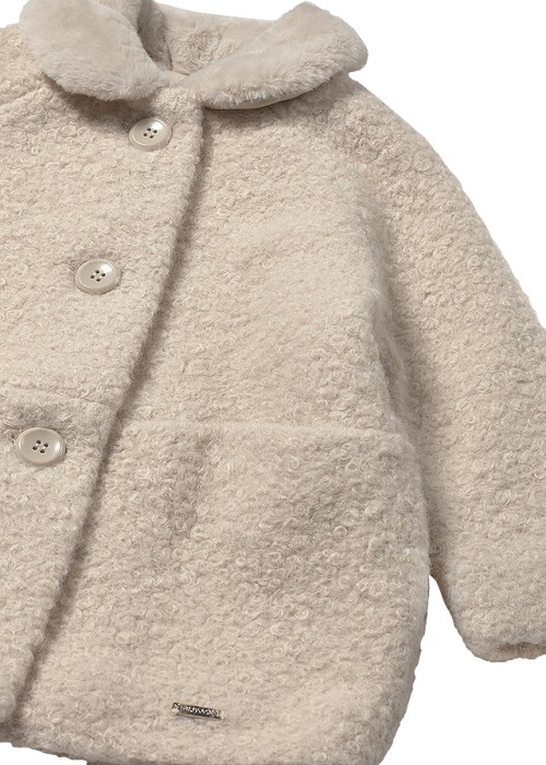 Palton buclat cu guler blanita - Bej - Mayoral [4]