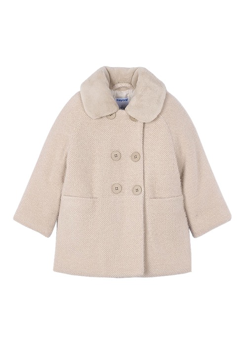 Palton cu guler blanita - Bej - Mayoral [2]