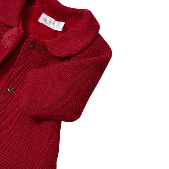 Palton tricotat + Caciula - Grena - Mayoral 2-4 luni [4]