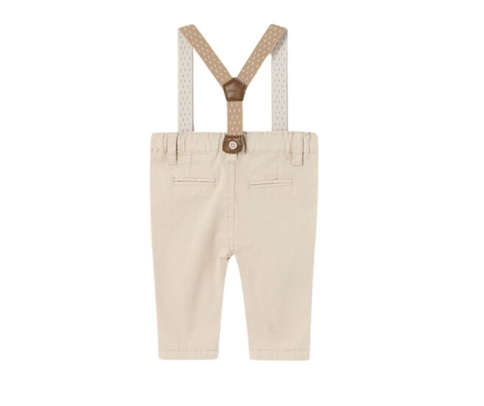 Pantaloni lungi Bej cu bretele [2]