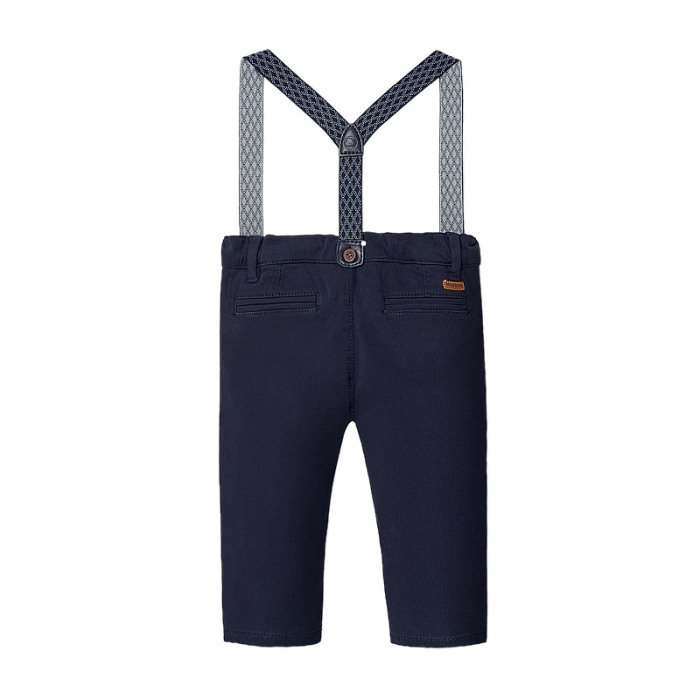 Pantaloni lungi - Chino pique cu bretele [2]