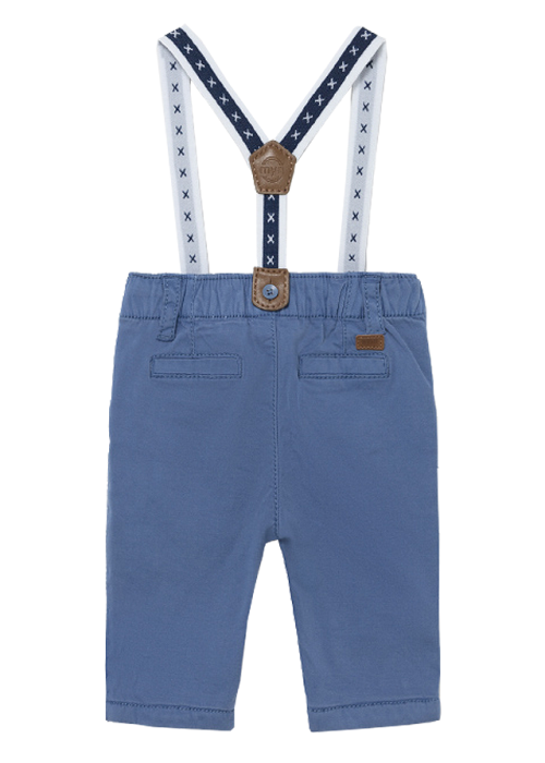 Pantaloni lungi cu bretele - albastru - Mayoral  4-6 luni [2]