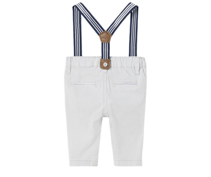 Pantaloni lungi Gri cu bretele - Mayoral   12 luni [2]