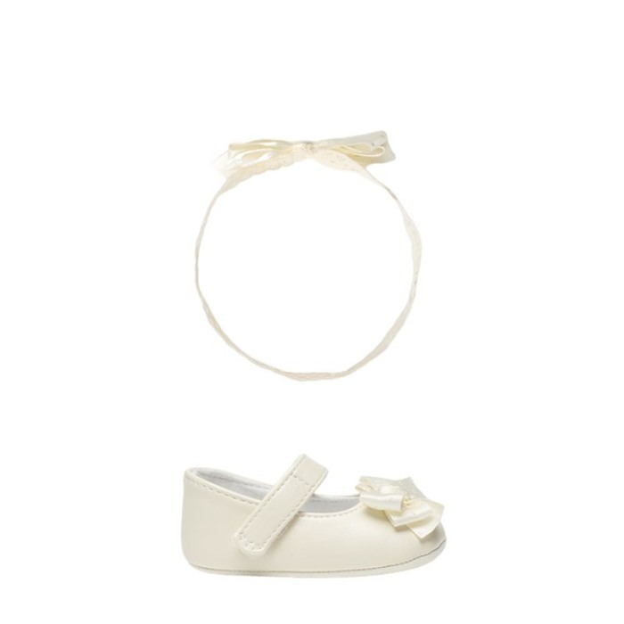 Pantofi balerini + Bentita - Alb sidef - Mayoral   19 (11.8) [3]