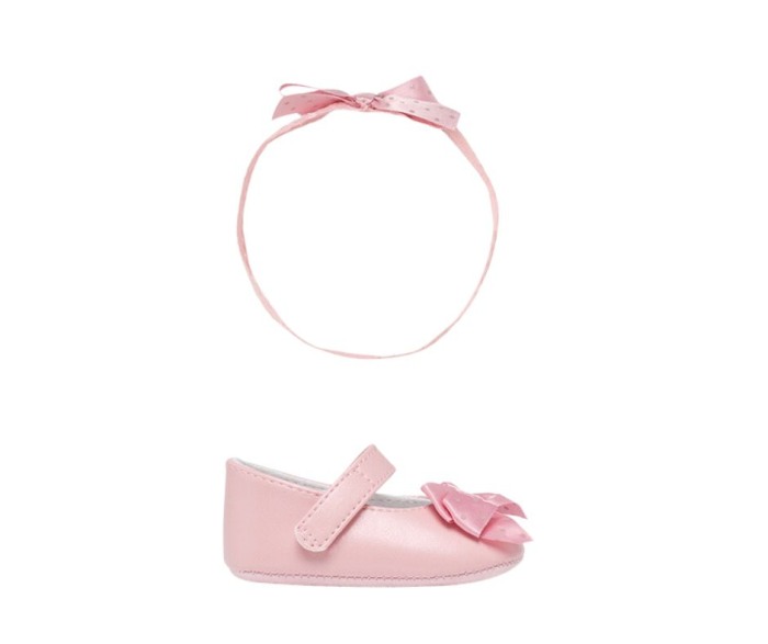 Pantofi balerini + Bentita - Roz sidef - Mayoral   19 (11.8) [3]