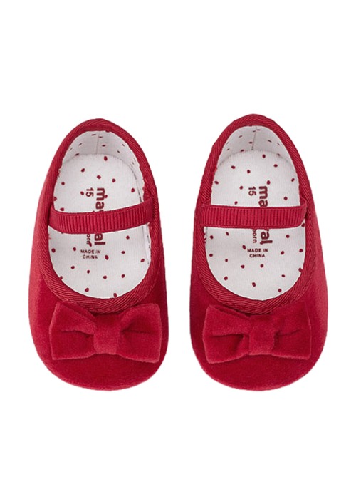 Pantofi catifea + Bentita - Rosu - Mayoral  15 [5]