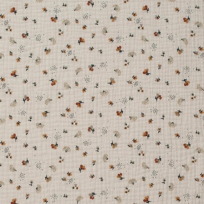 Paturica muselina Linen  Flowers 120x 120 cm - Buva [4]