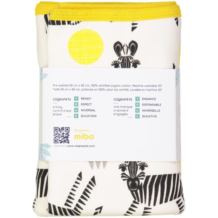 Paturica Zebra din bumbac organic [4]