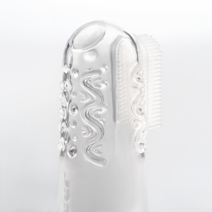 Periuta de dinti din silicon pentru folosire pe deget, 2 bucati,  REER 79249 [11]