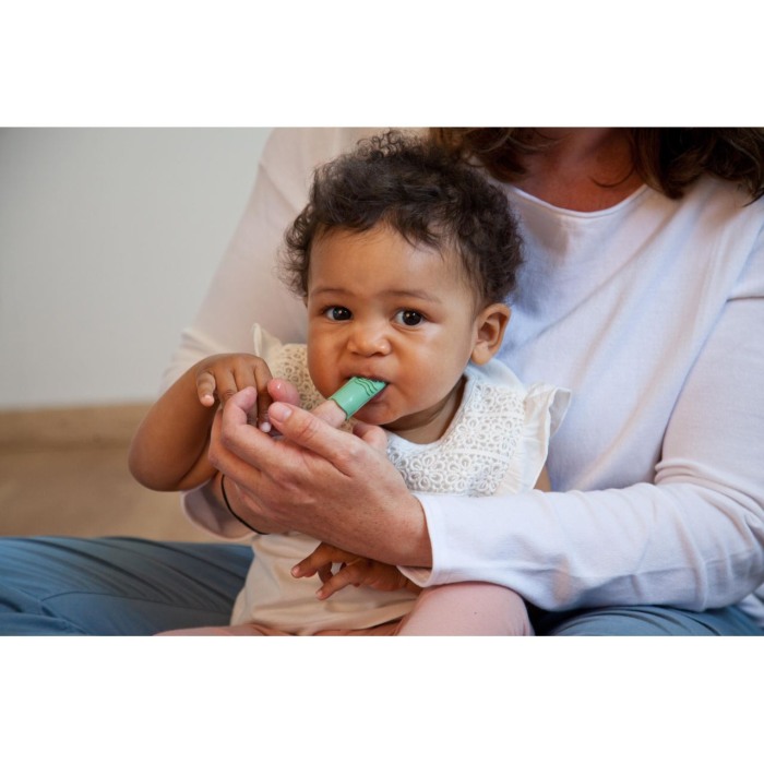 Periuta de dinti pentru bebelusi, din cauciuc natural, pentru folosire pe deget, Gruenspecht 687-00 [8]