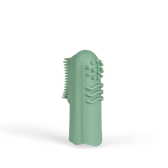 Periuta de dinti pentru bebelusi, din cauciuc natural, pentru folosire pe deget, Gruenspecht 687-00 [6]