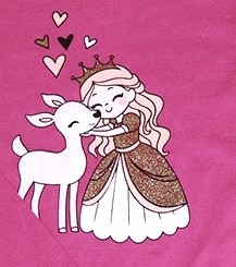 Pijama cu maneca lunga - Fetita cu caprioara 5 ani [2]