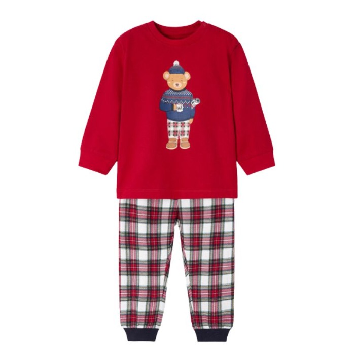 Pijama rosie Urs cu saculet pentru transport - Mayoral   18 luni [2]