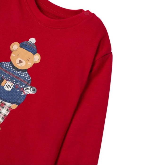 Pijama rosie Urs cu saculet pentru transport - Mayoral   18 luni [4]