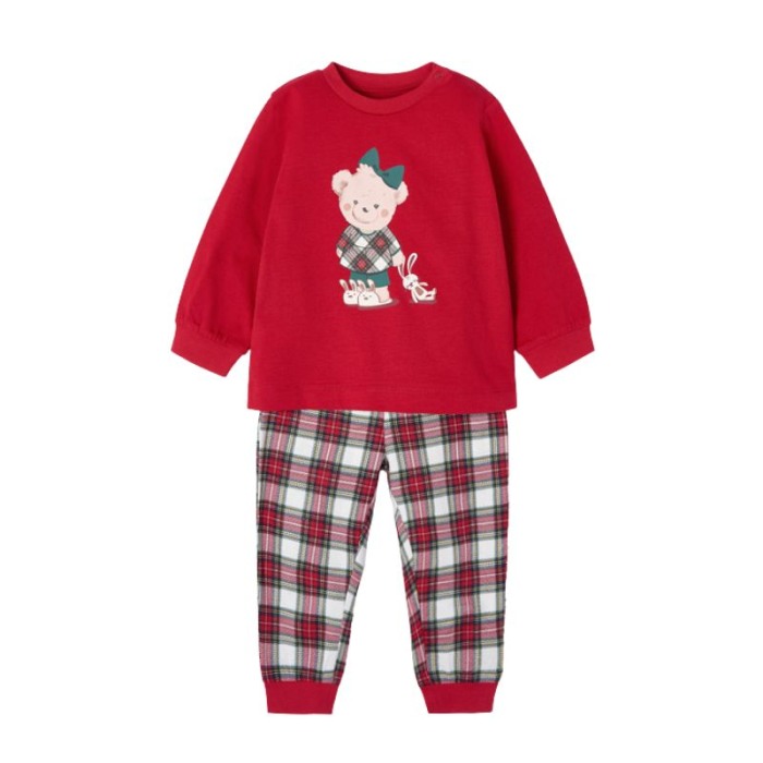 Pijama rosie Ursoaica cu saculet pentru transport [4]