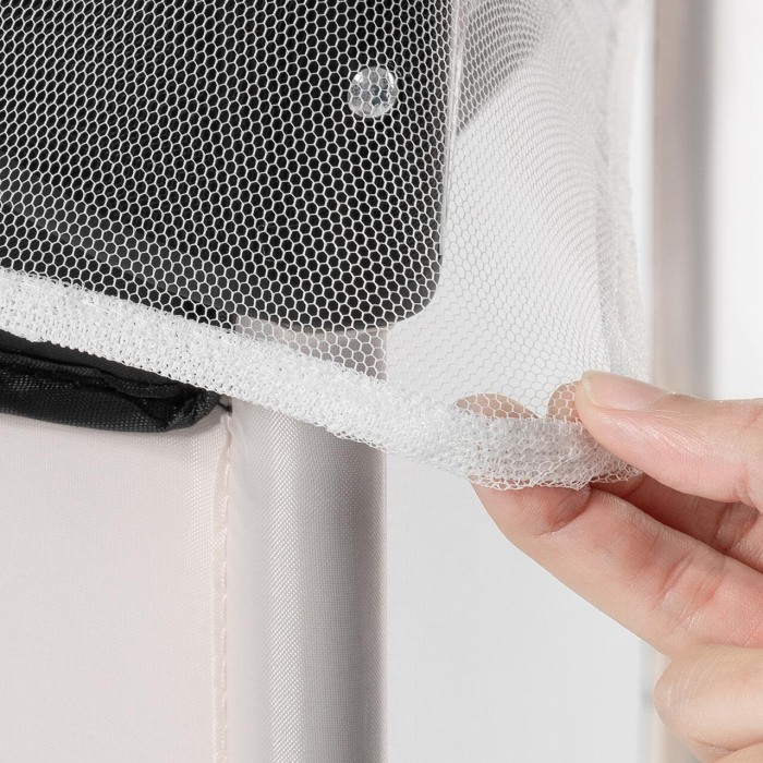 Plasa de insecte pentru patut copii si patut de calatorie, protectie tantari, 0+ luni, alba, Reer BiteSafe 87040 [4]