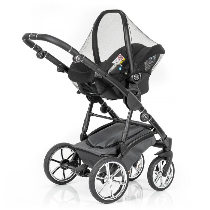 Plasa de insecte pentru scoica si scaun auto bebelusi, protectie tantari, 0+ luni, neagra, Reer BiteSafe 87011 [3]