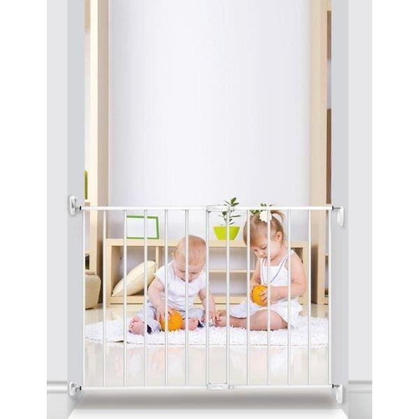 Poarta de siguranta extensibila Noma, 62–102 cm, metal alb, N93361 [3]