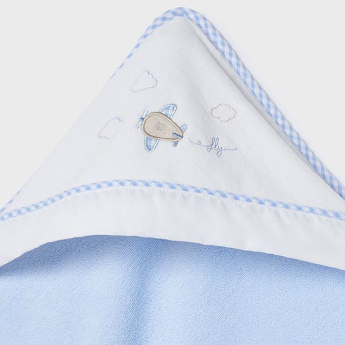 Prosop din bumbac sustenabil- Avion - bleu [4]