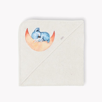 Prosop din frotir cu capison Blue Ecru - Buva [2]