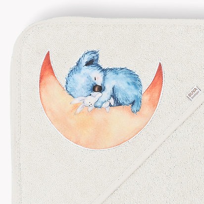 Prosop din frotir cu capison Blue Ecru - Buva [3]