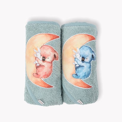 Prosop din frotir cu capison Blue Sage - Buva [5]