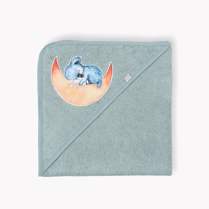 Prosop din frotir cu capison Blue Sage - Buva [2]