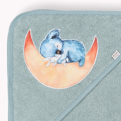 Prosop din frotir cu capison Blue Sage - Buva [4]