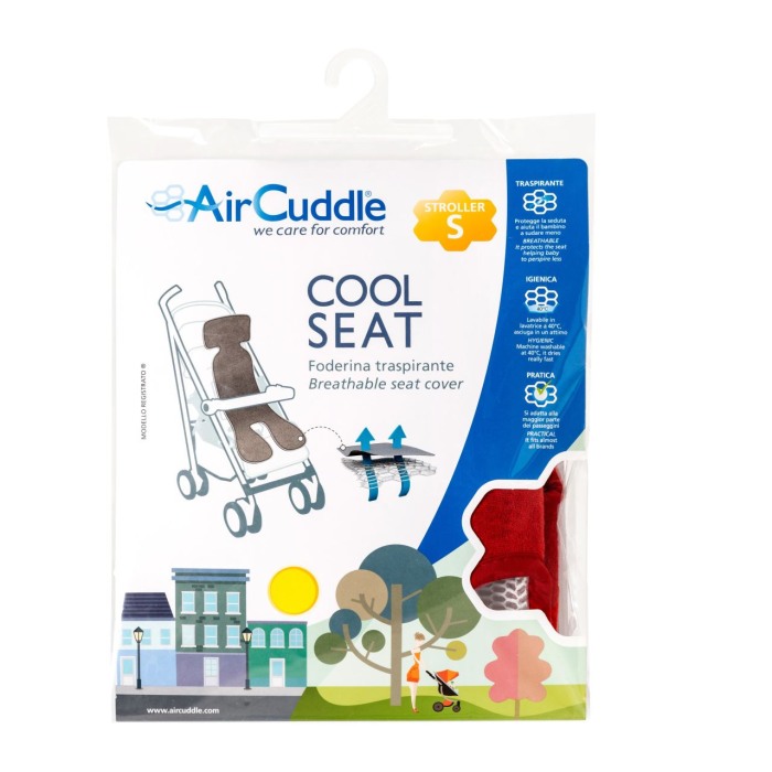 Protectie antitranspiratie pentru carucioare AirCuddle COOL SEATSTROLLER RED CS-S-RED [4]