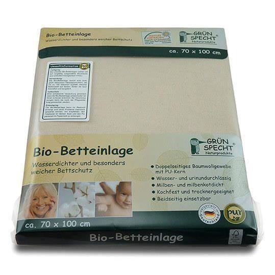 Protectie organica impermeabila pentru saltea - 70 x 100 cm - Gruenspecht [2]