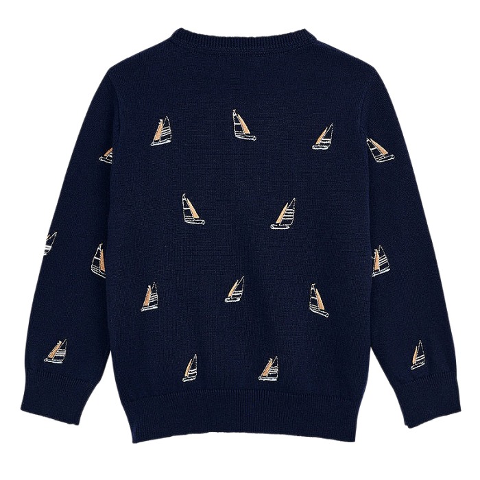 Pulover cu broderie - barcute [2]