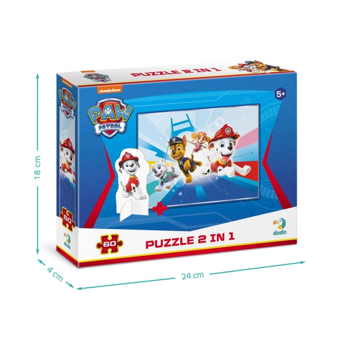 Puzzle 2 in 1 - Patrula Catelusilor in misiune (60 piese) [3]