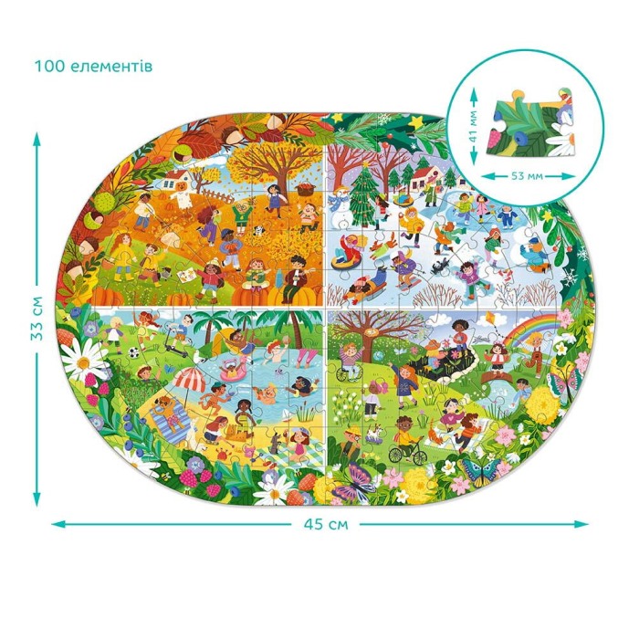Puzzle - Anotimpurile (100 piese) [5]