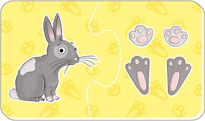 Puzzle de asociere - animalutele si urmele lor [3]