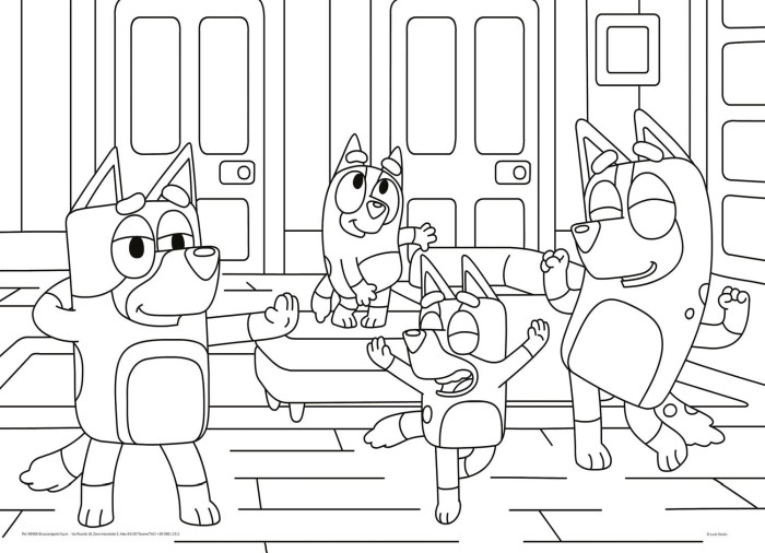 Puzzle de colorat - Bluey (24 de piese) [3]