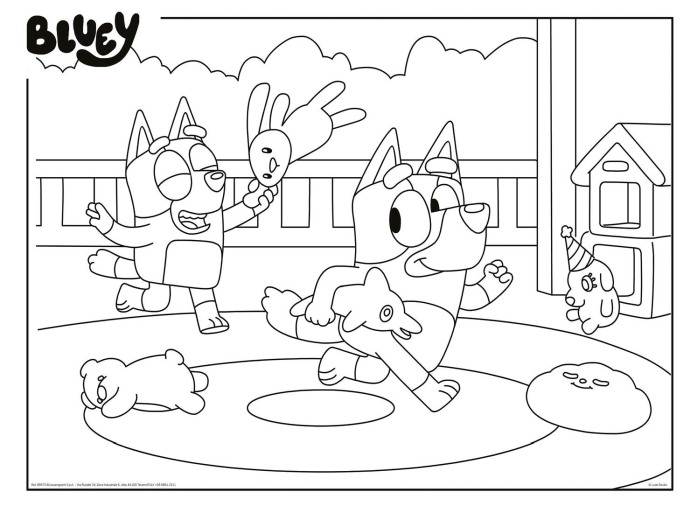 Puzzle de colorat maxi - Bluey (60 de piese) [3]