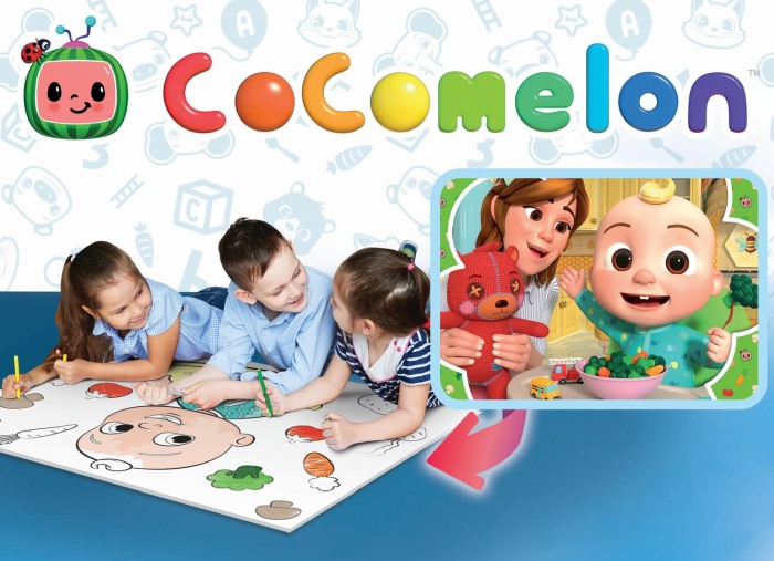 Puzzle de colorat maxi - Cocomelon la masa (60 piese) [3]