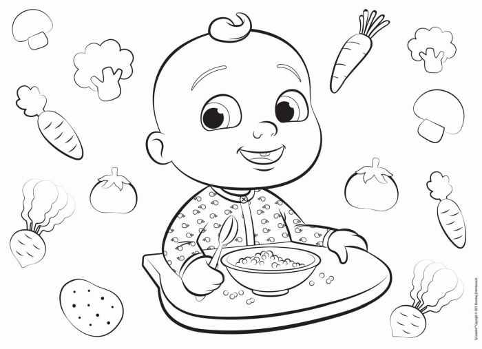 Puzzle de colorat maxi - Cocomelon la masa (60 piese) [2]