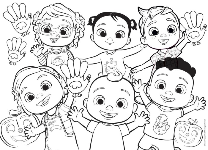 Puzzle de colorat maxi - Cocomelon si prietenii (60 piese) [2]