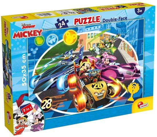 Puzzle de colorat - Mickey in cursa (24 piese) [2]
